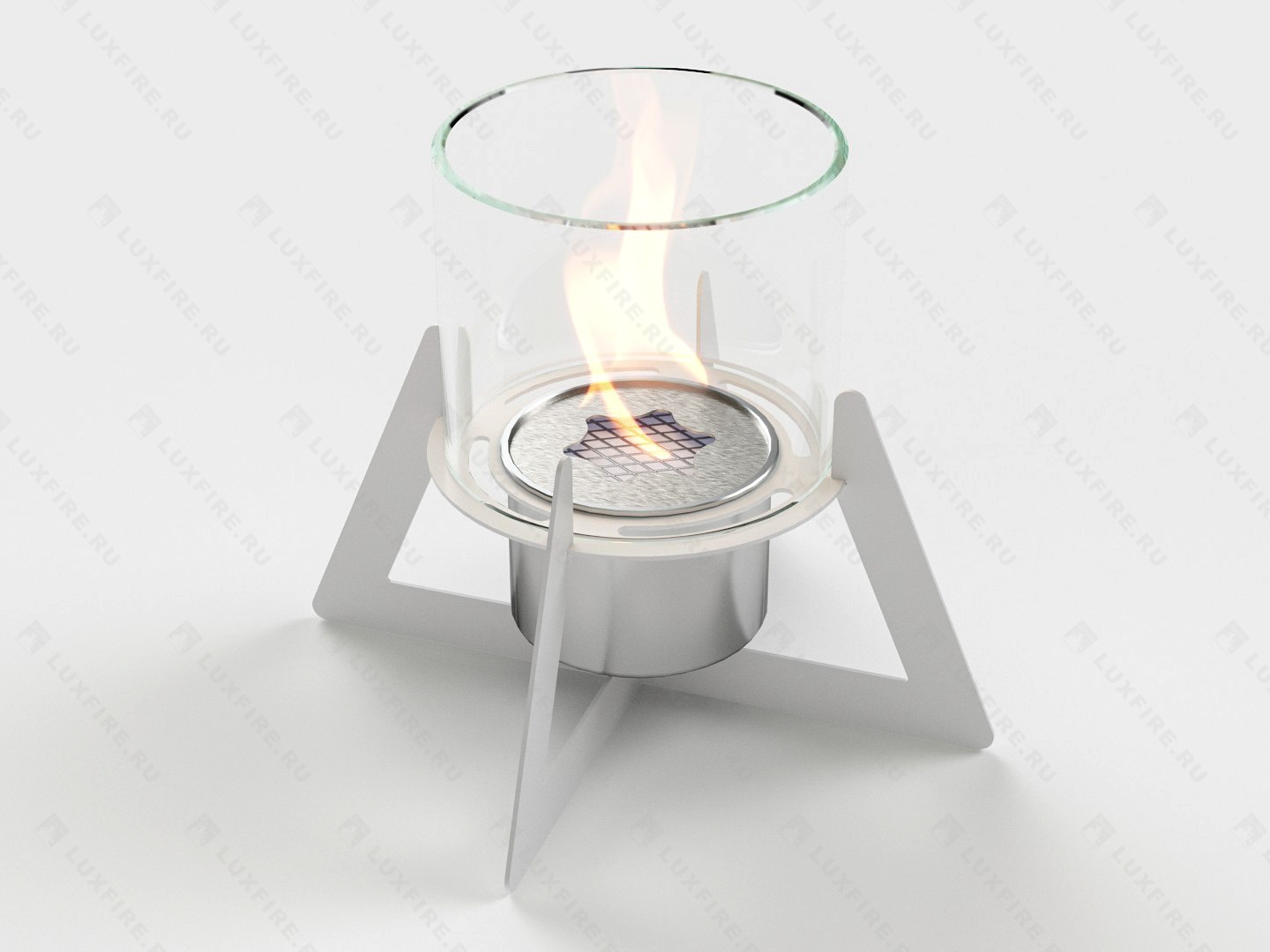 Настольный биокамин Lux Fire "Альфа" (белый) по цене 9 922 руб.