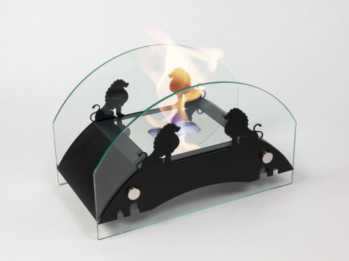 Настольный биокамин Lux Fire "Царский мост" M Чёрный