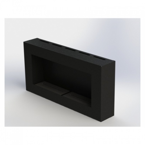 Биокамин Window Fat II black