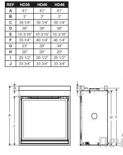 Газовый камин NapoLEOn HD46