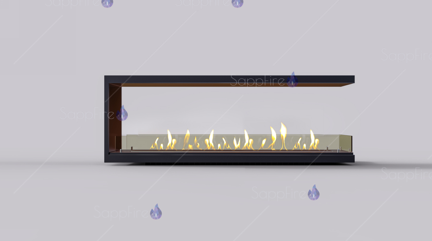 Встраиваемый биокамин / торцевой сквозной очаг 500 (SappFire) по цене 30 500 руб.