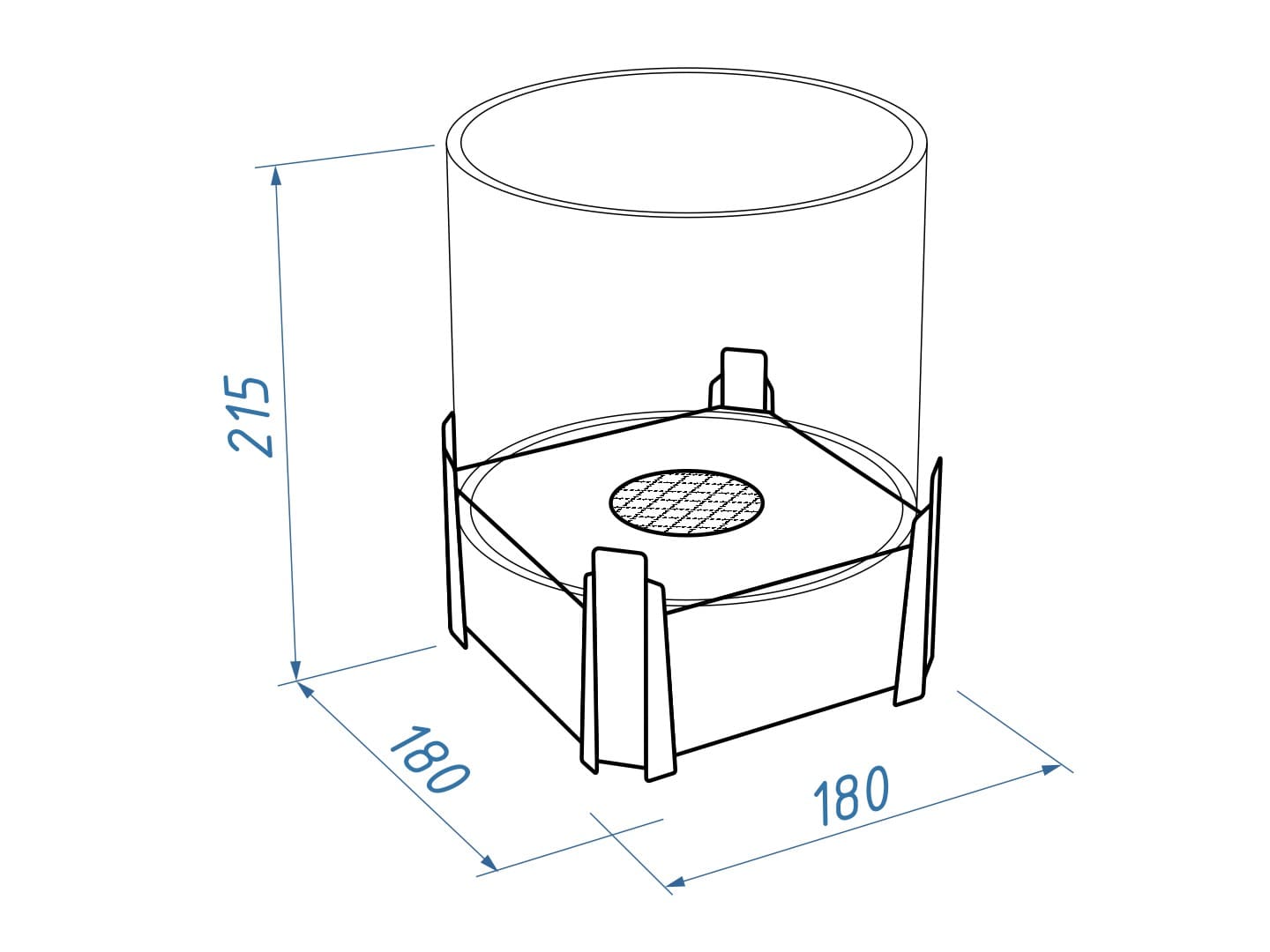 Настольный биокамин Lux Fire Зодиак "Близнецы" Чёрный по цене 15 000 руб.