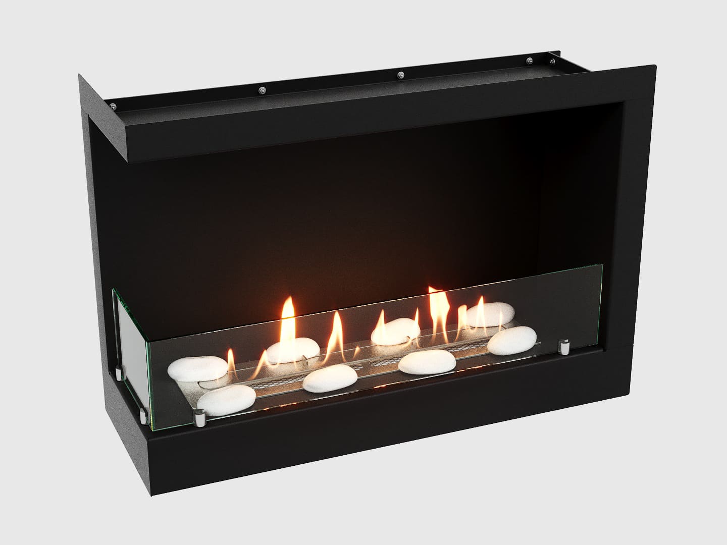 Встроенный биокамин Lux Fire Угловой 690 S (левый угол) по цене 43 890 руб.