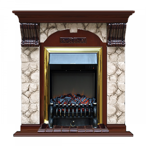 Арочный Карелия (красное дерево)+Fobos Brass