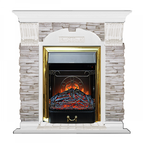 Арочный Мисхор (белый)+Majestic Brass