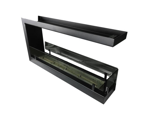 Биокамин "Русский огонь" Честер Торцевой 1000 с защитным стеклом