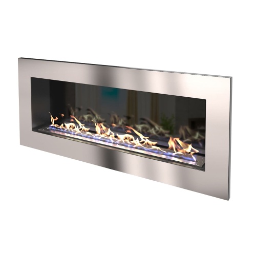 Биокамин "Русский огонь" Хай-тек 1200V встраиваемый с защитным стеклом