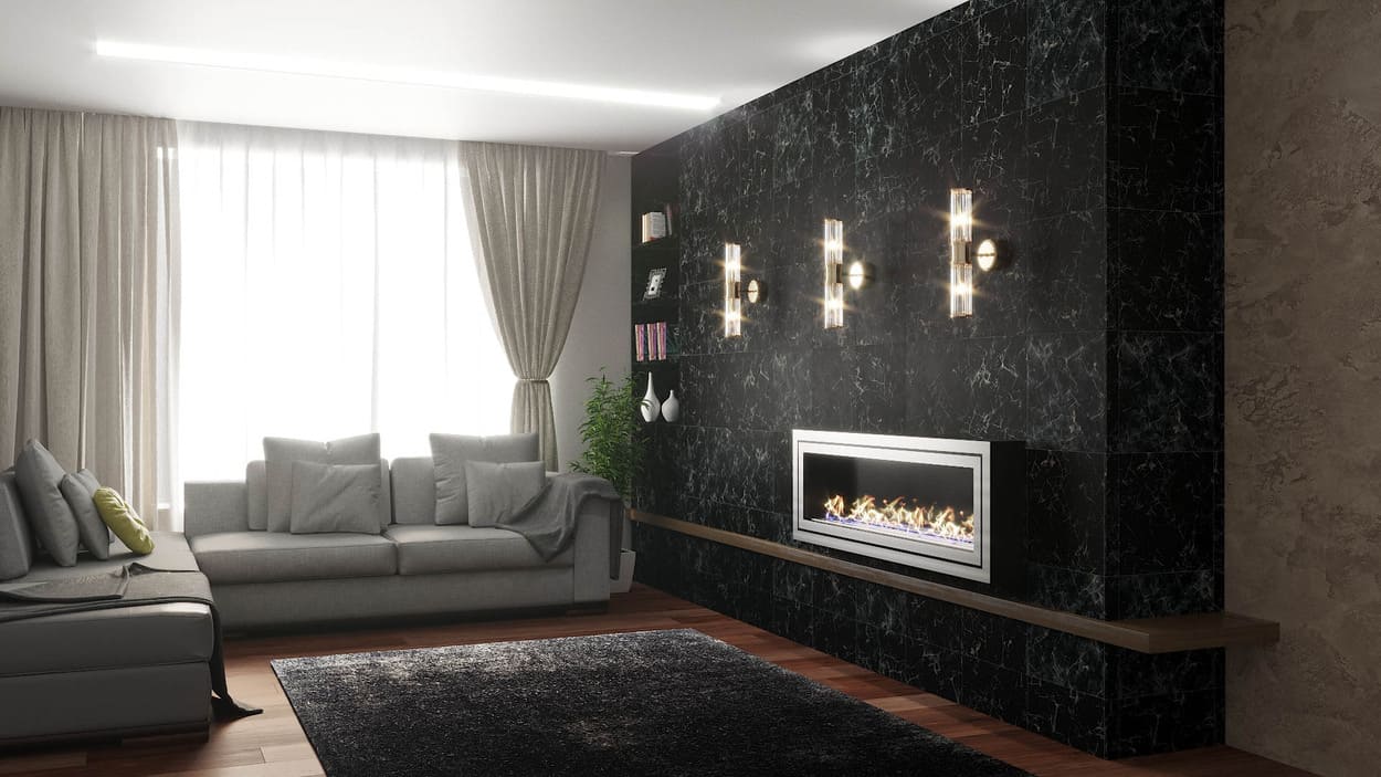 Биокамин "Русский огонь" Стенли 1300N настенный по цене 43 890 руб.