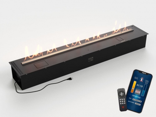 Автоматический биокамин Lux Fire Smart Flame 1600 RC Black