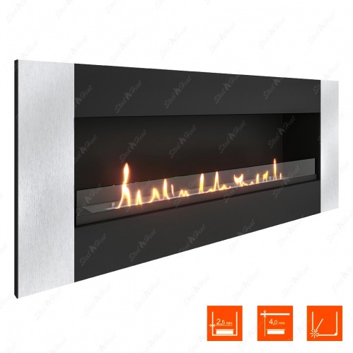 Биокамин SteelHeat GRAND-V 1200 XL стекло