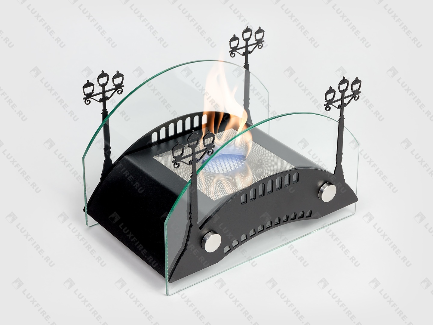 Настольный биокамин Lux Fire "Пушкинский мост" S (черный) по цене 14 641 руб.