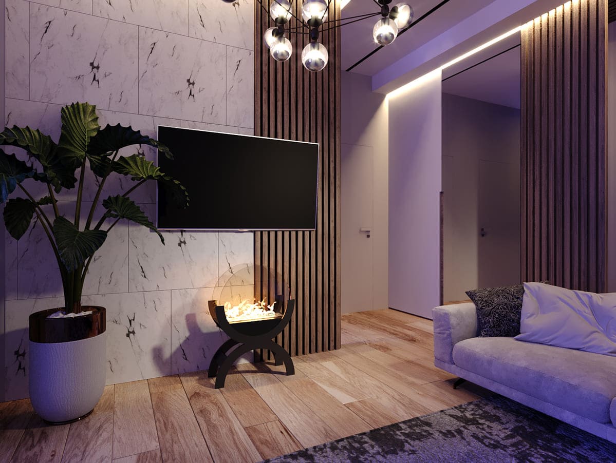 Биокамин напольный "Русский огонь" Санрайз макс чёрный по цене 29 900 руб.