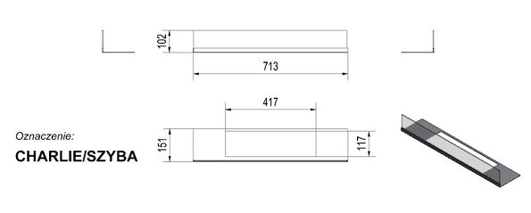 Стекло декоративное для биокамина CHARLIE по цене €135