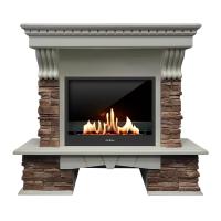 Биокамин в портале SteelHeat Provans, стекло, стемалит