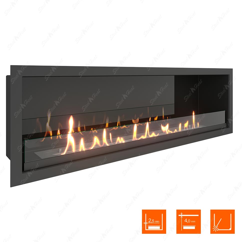 Биокамин SteelHeat LEADER 1000 XL стекло + стемалит по цене 52 848 руб.