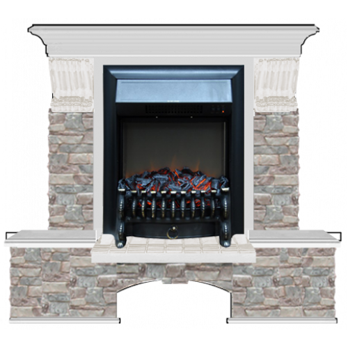 Бостон К Грот цветной (беленый дуб)+Fobos Black