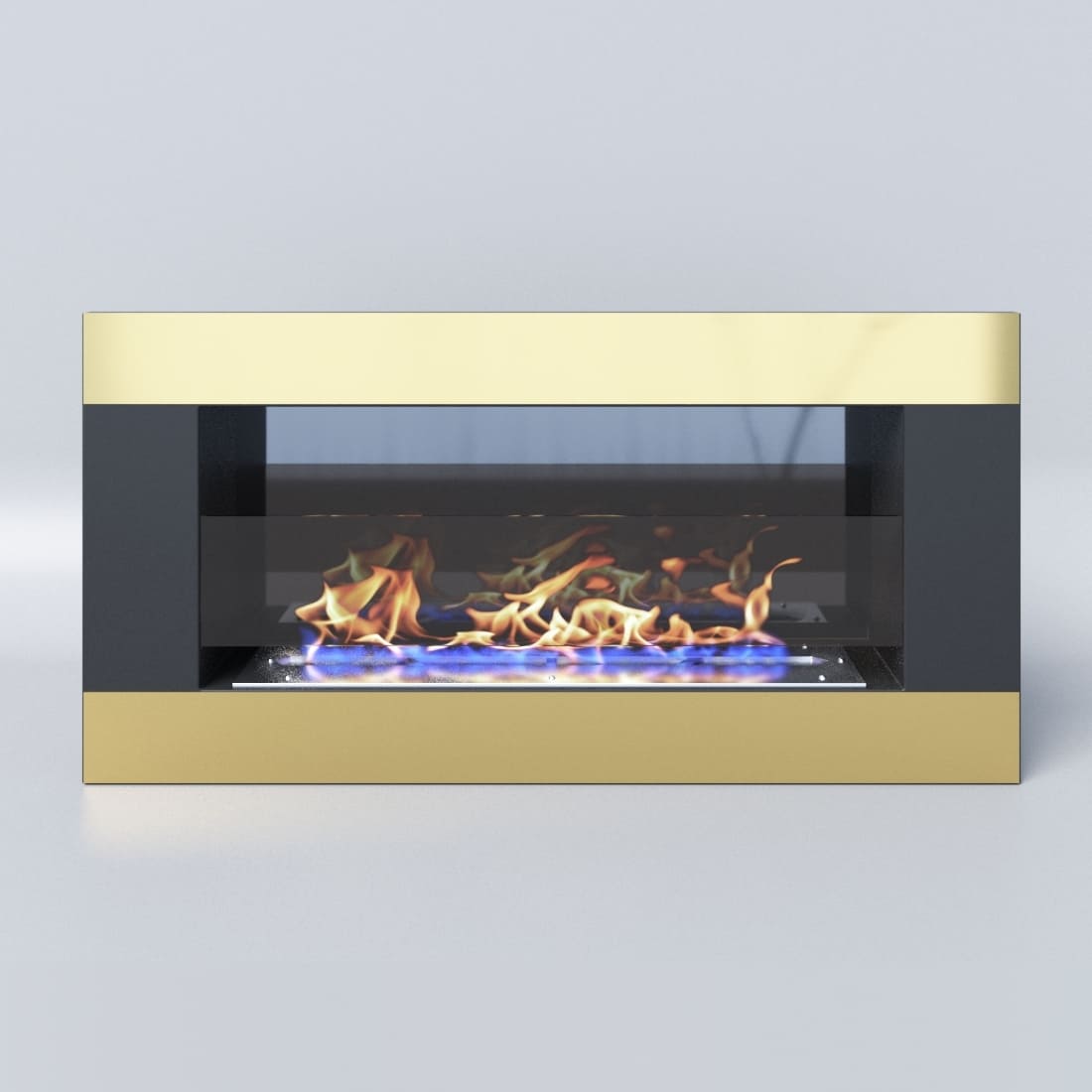 Биокамин "Русский огонь" Голд 800N настенный с защитным и декоративным стеклом по цене 32 040 руб.