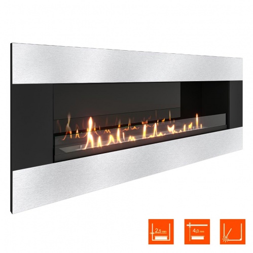 Биокамин SteelHeat GRAND-H 1200 XL стекло + стемалит