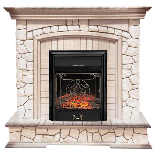 Preston белый (слоновая кость с патиной)+Majestic FX Black (Престон)