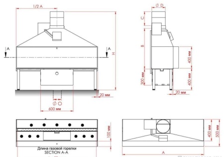 
Газовая топка Vero Design NI G5