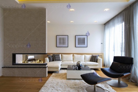 Встраиваемый торцевой сквозной очаг 800 SappFire по цене 42 900 руб.