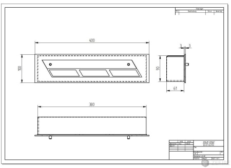 Прямоугольный контейнер ZeFire 400 по цене 15 400 руб.