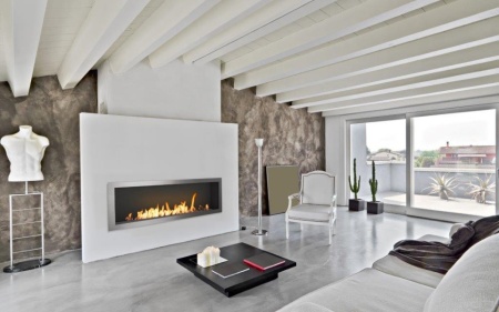 Встраиваемый дизайнерский биокамин Slimline Firebox 1650FSS по цене 382 700 руб.