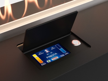 Автоматический биокамин Lux Fire Smart Flame 800 RC Black по цене 287 540 руб.