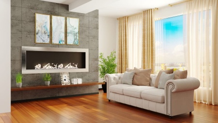 Биокамин "Русский огонь" Хай-тек 1500V встраиваемый с защитным стеклом по цене 57 400 руб.