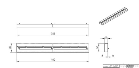 Прямоугольный контейнер ZeFire 1400 по цене 74 000 руб.