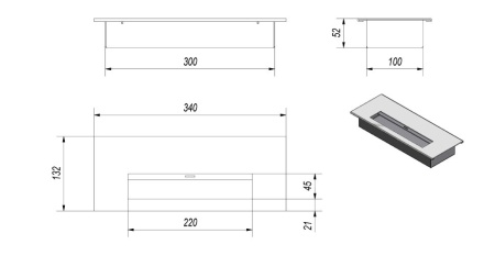 Биокамин Kratki SIERRA, TUV по цене &euro;854