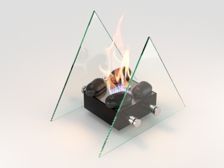 Настольный биокамин Lux Fire "Вулкан" M Чёрный по цене 11 490 руб.